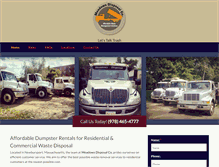 Tablet Screenshot of meadowsdisposal.com